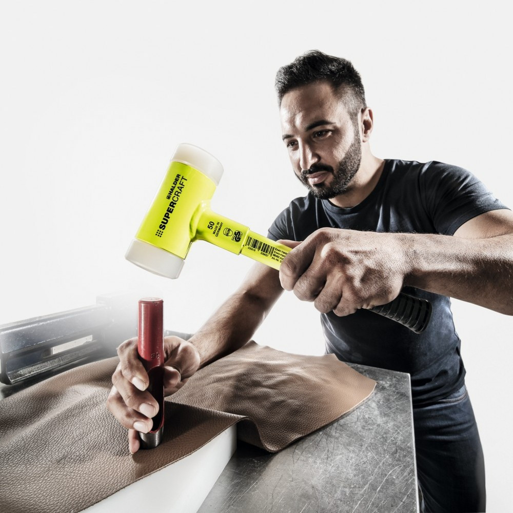 Молоток безынерционный HALDER Supercraft 3377 с прорезиненной ручкой, Ø=50 мм, m=1150 г, І=315 мм Одесса - изображение 7