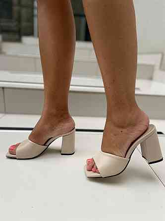 ARLEN Шльопанці жіночі ARLEN Ш-Амина бежеві (літо, шкіра натуральна) (4877) Коломия