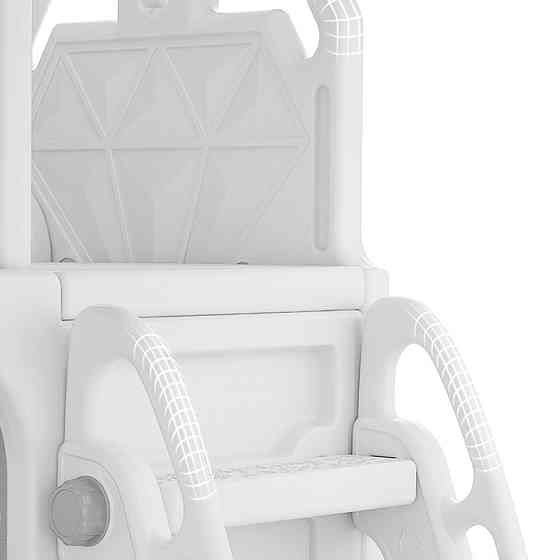 Дитяча гірка 2в1  inSPORTline Karosino, 116,5 х 61,5 х 98 см - біла Київ