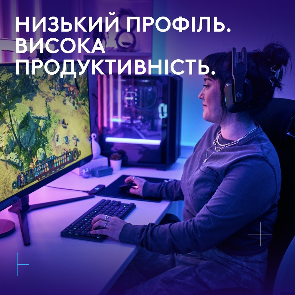 Клавіатура Logitech G515 LIGHTSPEED TKL Wireless Gaming Black (920-012538) (6998420) Київ - фото 2