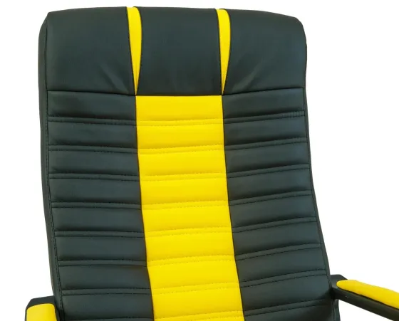 Офісне Крісло Керівника Richman Atlant Madrit 9100-Fly 2240 Підлокітник Річ Пластік М1 Tilt Жовто-чорний Київ