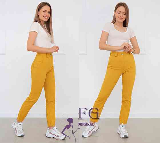 Жіночі брюки джогери "Rivier" тонкі оптом | Норма і батал | Розпродаж моделі Київ