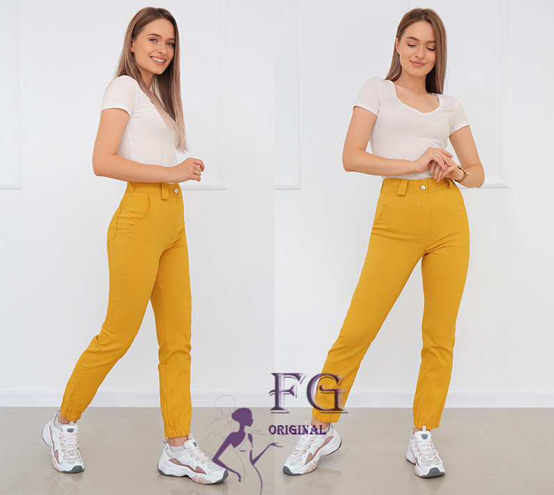 Жіночі брюки джогери "Rivier" тонкі оптом | Норма і батал | Розпродаж моделі Київ - фото 4