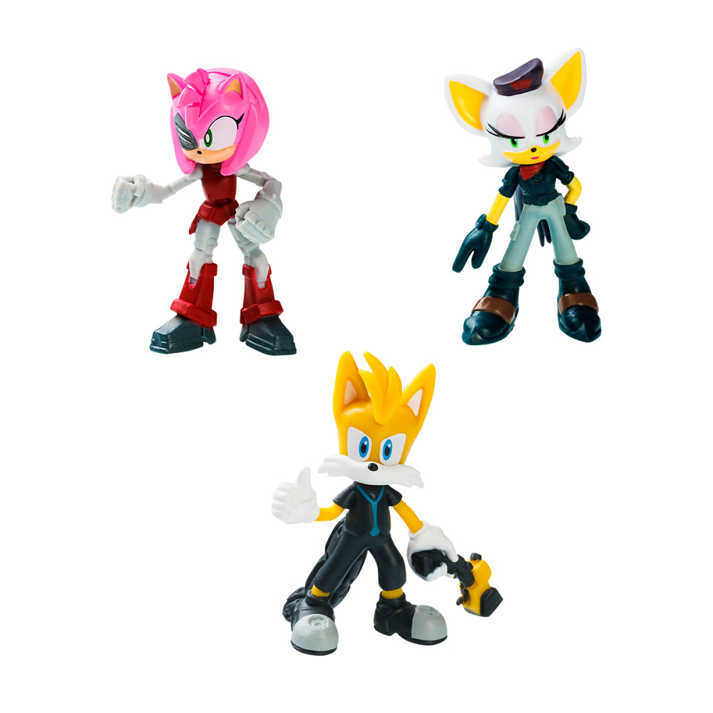 Набір ігрових фігурок Sonic Prime – Ребел Руж, Тейлз, Расті Роуз Днепр - изображение 2