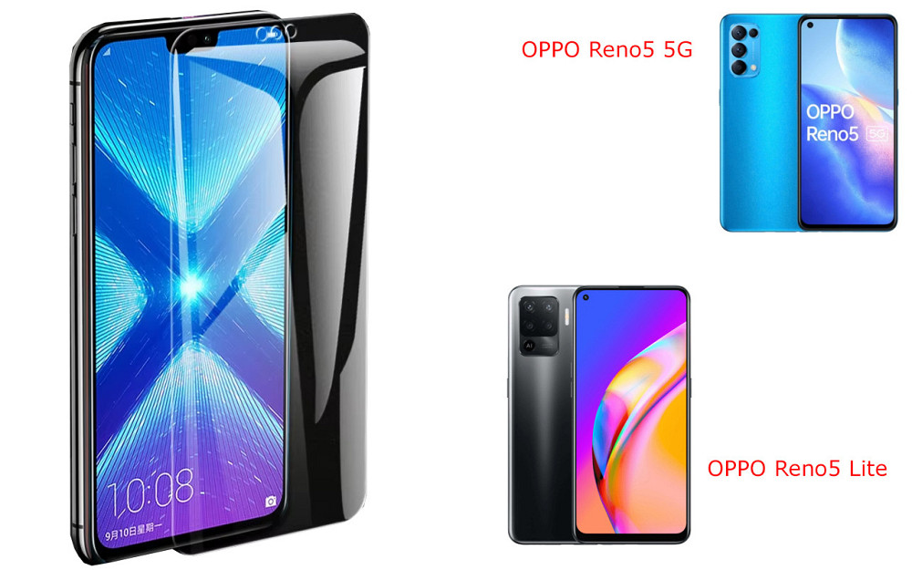 Захисне скло NeoGlass для OPPO Reno5 5G, OPPO Reno5 Lite – надпрозоре та стійке Київ - фото 2