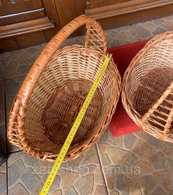 Кошик плетений натуральний і білий Київ - фото 5