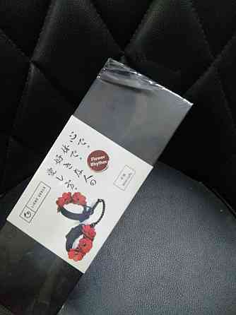 Наручники Liebe Seele Flower Rhythm - Black and Red Leather Flowers Hand Cuffs (мятая упаковка!!!) Sex Aura Киев