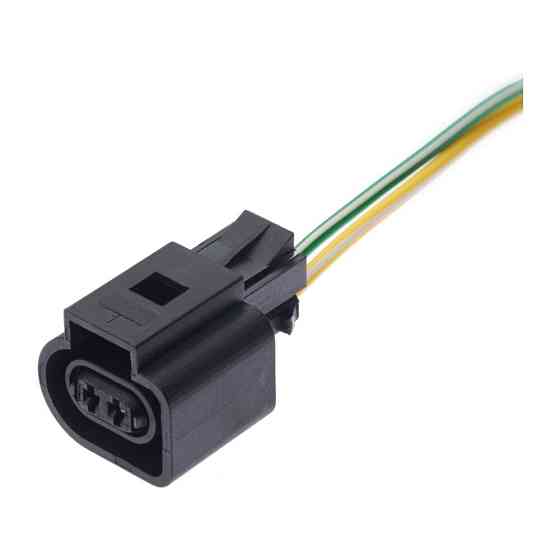 Разьем коннектор с проводом, 2-кон., Дат, Температуры, Топл, Форсунка, Подсветка,  6N0973702,  Audi, Bugatti, Porsche, Seat, Киев