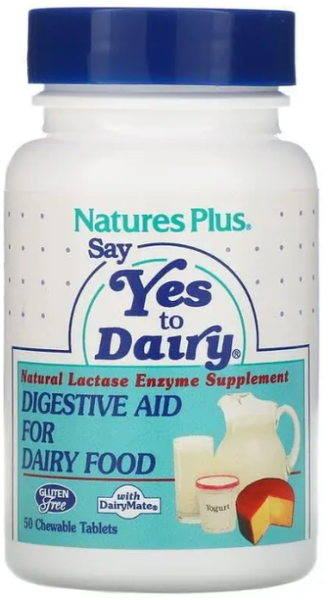 Фермент лактаза для травлення Nature's Plus Lactase enzymes 50 жов таб Київ - фото 1