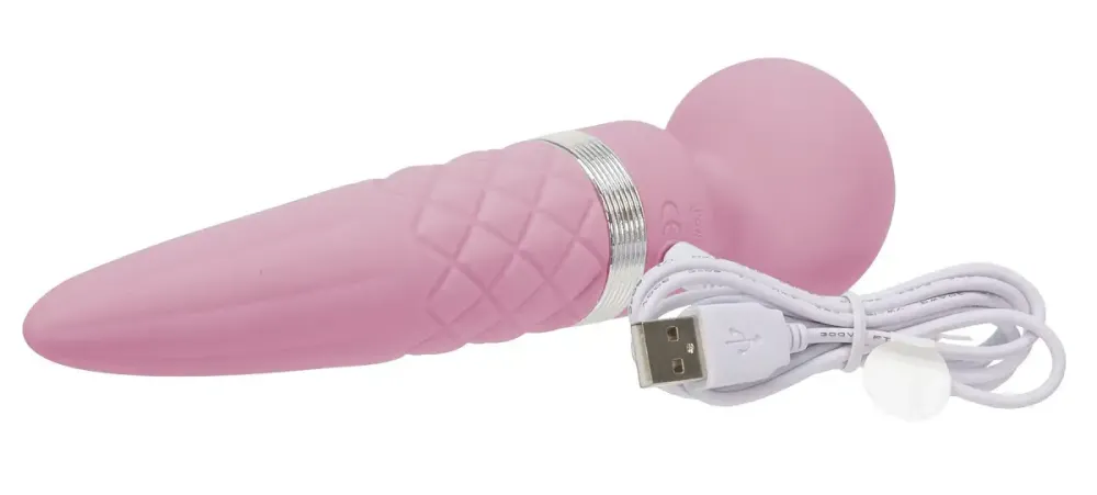 Вібромасажер 2в1 PILLOW TALK - Sultry Pink, класичний масажер і вібратор з ротацією, підігрів Львов - изображение 10
