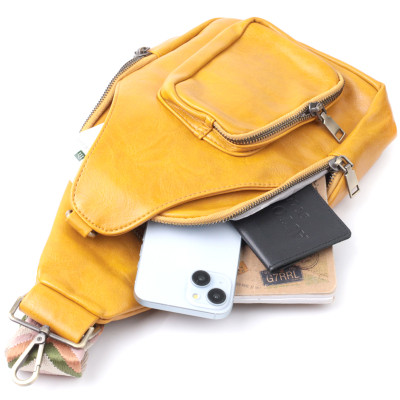 Сумка Vintage З екошкіри Жовта (22775) Вінниця - фото 2