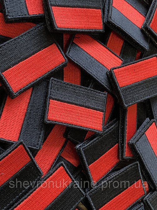 Шеврон Прапор УПА міні (Форма прямокутна. На липучці) Розмір 3x4.5см Київ - фото 2