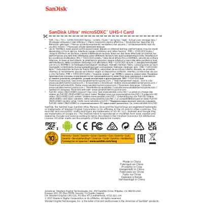 Карта памяти SanDisk 256GB microSDXC class 10 UHS-I Ultra (SDSQUNR-256G-GN3MN) Винница