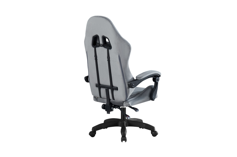 Крісло геймерське Гладіатор, велюр сірий Київ - фото 3