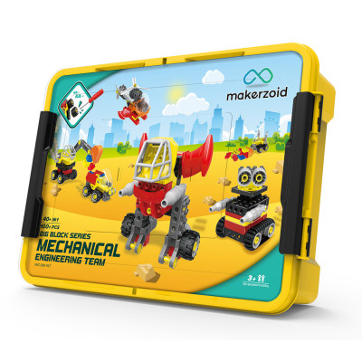 Конструктор Makerzoid Big Building Blocks-Mechanical Engineering Team (MKZ-OBK-MET) Вінниця - фото 1
