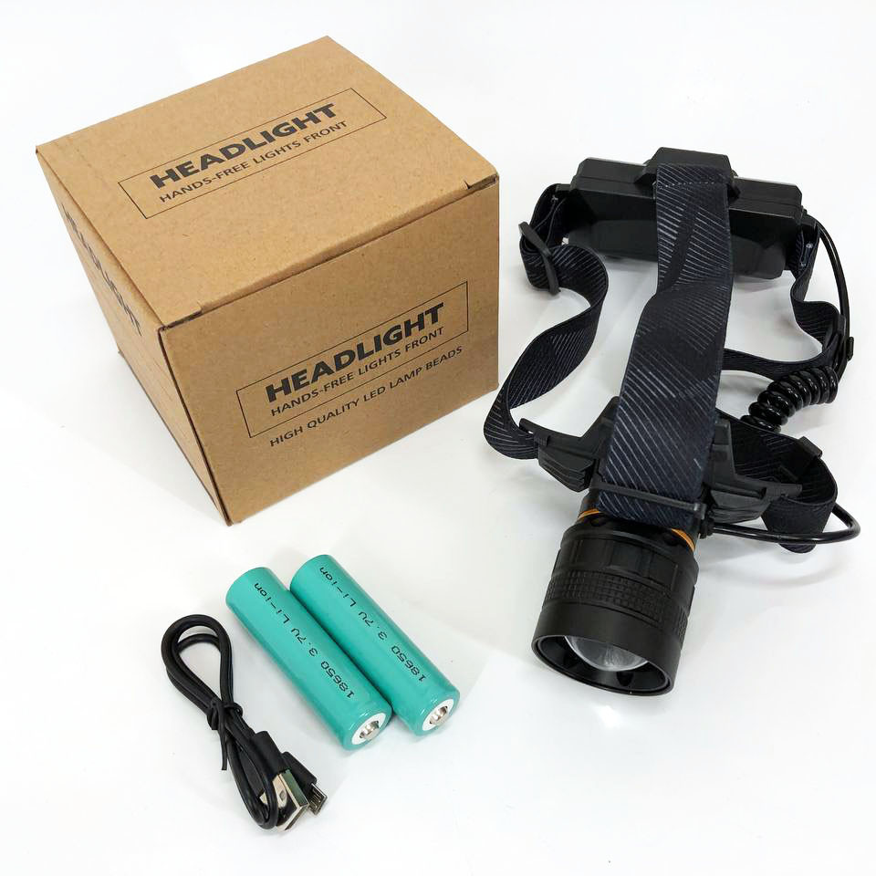 Фонарь на голову для бега Bailong BL-8076-2-GT100, Головной фонарь аккумуляторный светодиодный мощный WJ-31 Львов - изображение 2