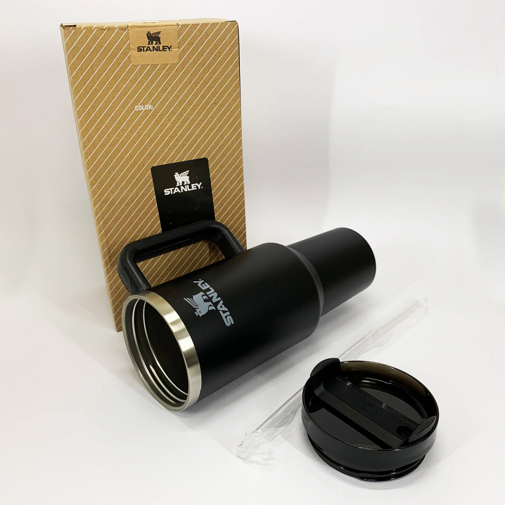 Красивый небольшой термос Stanley, Кружка термос для кофе туристический прорезиненный DT-58 Львов - изображение 3