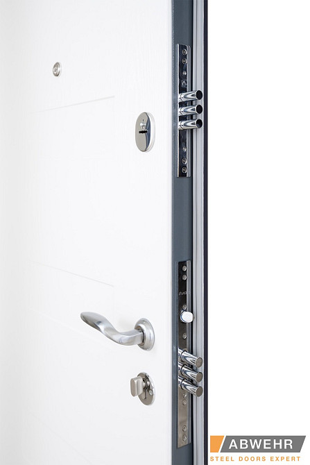 Двері вхідні, квартирні ABWEHR. Модель 490 ADELINA (А) Цвет  Антрацит / Білий Київ - фото 4