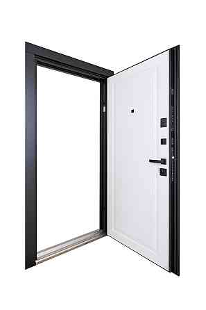 Входная дверь Abwehr Megapolis MG3 Rain 516/517 Черная шагрень + Белый супермат 860*2050 мм Киев