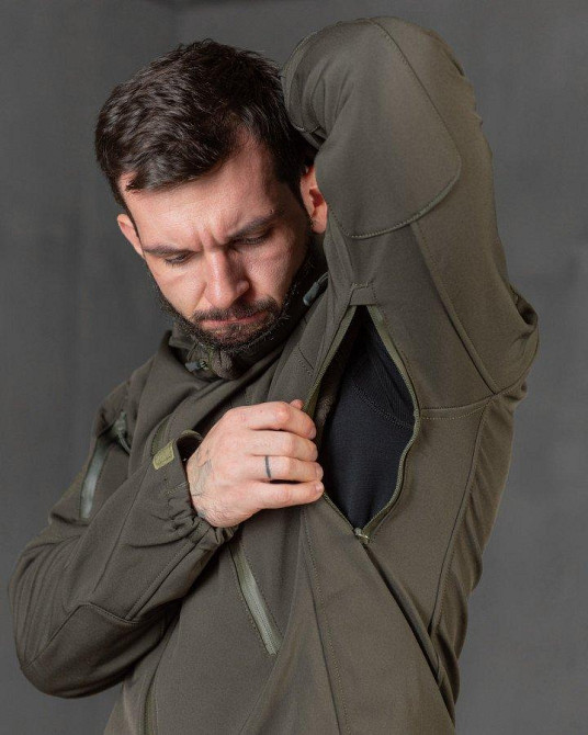 Тактична куртка софтшел Kord second generation oliva ВТ4675 Одеса - фото 10