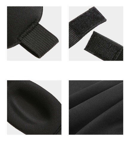 Маска на очі для сну з квітковим принтом one size блакитний Київ - фото 3