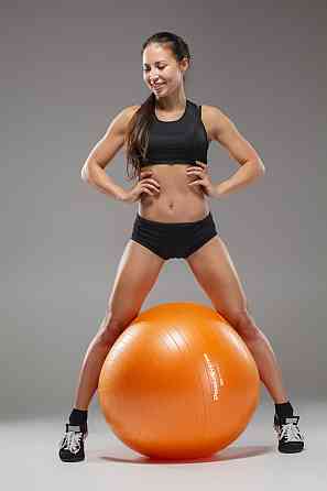 М'яч для фітнесу (фітбол) Power System PS-4011 Ø55 cm PRO Gymball Orange Кам'янське