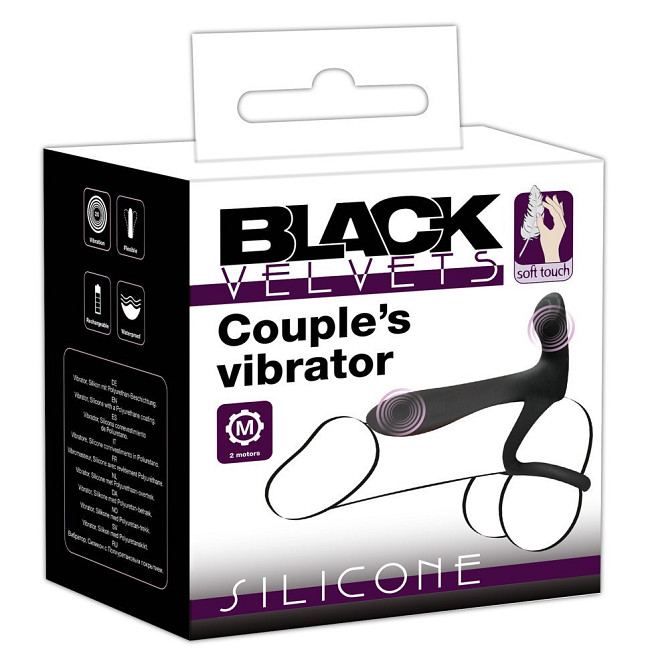 Вібратор для пар - Black Velvets Couple's Vibrator Sex Aura Київ - фото 1