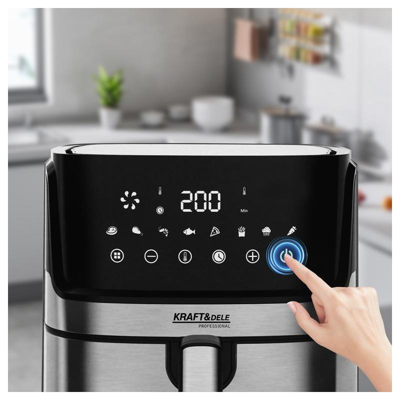 Аерофритюрниця Kraft&Dele KD4101 8 л 1850 Вт Київ - фото 3