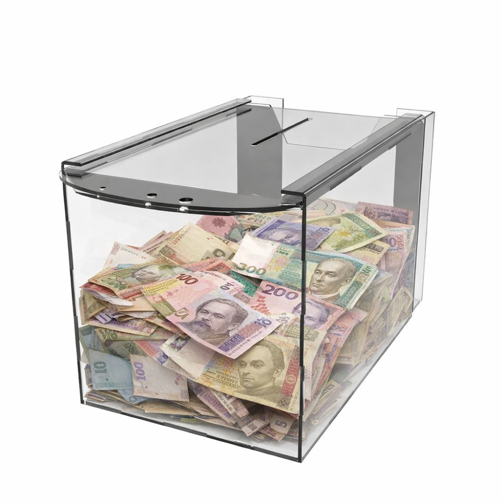 Скринька для пожертвувань EKOSTAR 215х150х150 з кишенею Київ - фото 1