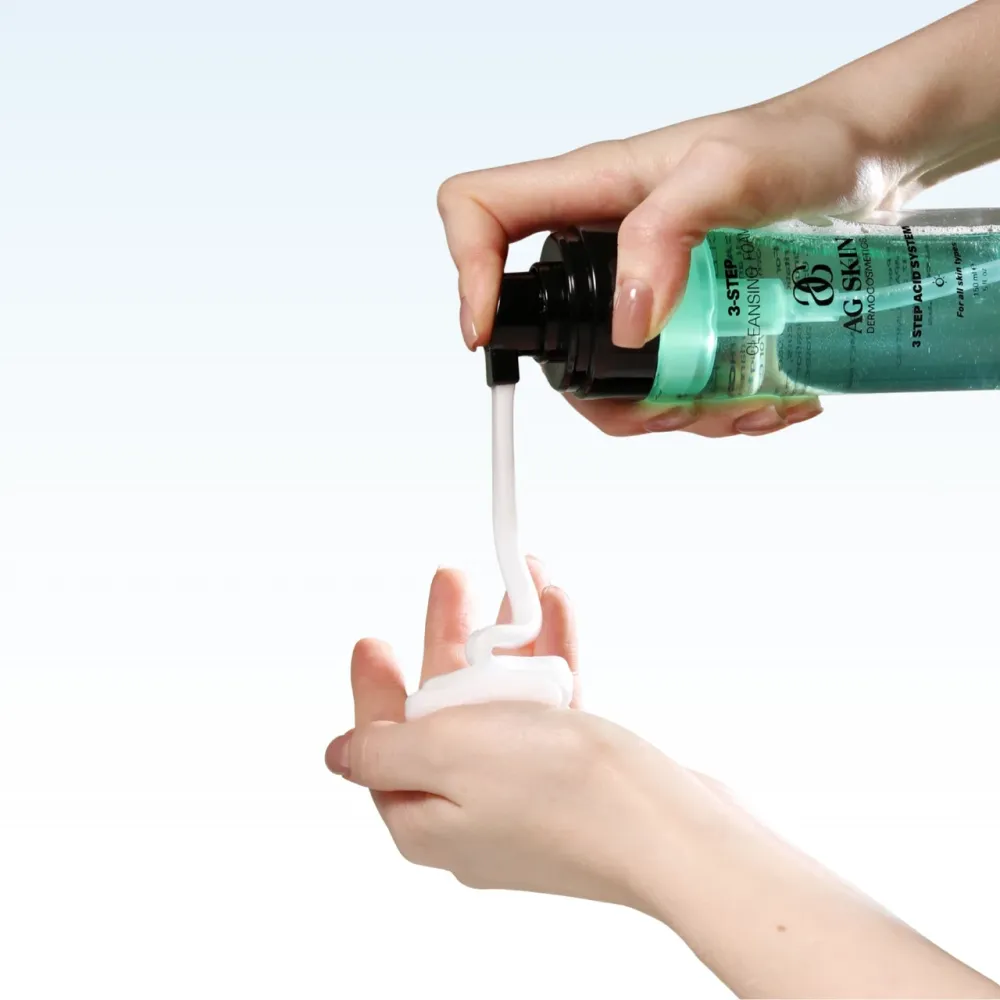 3-ШАГОВАЯ ОЧИЩАЮЩАЯ ПЕНКА 3-STEP CLEANSING FOAM AG Skin 150 мл Днепр - изображение 3