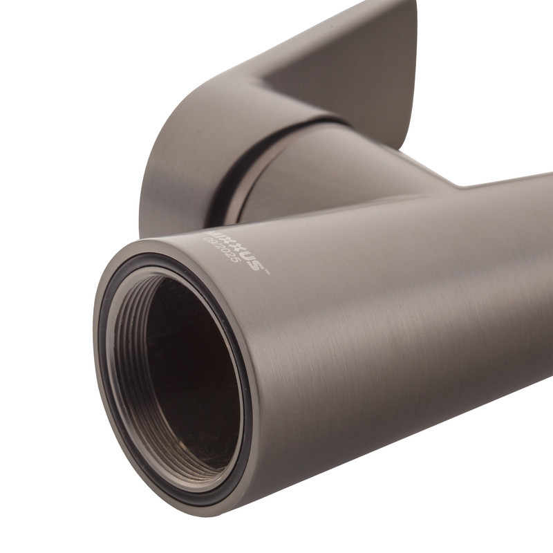 Кухонный смеситель Mixxus Premium Matis 011-T NUT Graphite с черным силиконовым изливом (MI8268) Харьков - изображение 10