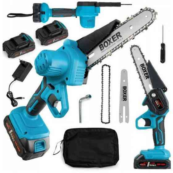 Акумуляторная цепная пила, Компактная электропила для обрезки деревьев, Электропила для дачи и сада SZ-96 Ивано-Франковск