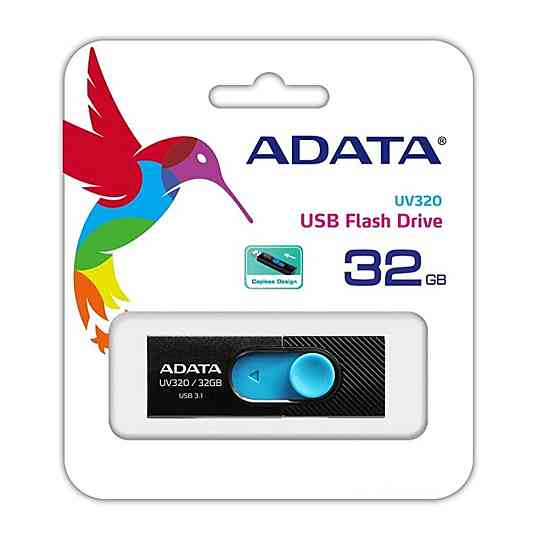 Flash A-DATA USB 3.0 AUV 320 32Gb Black/Blue Київ