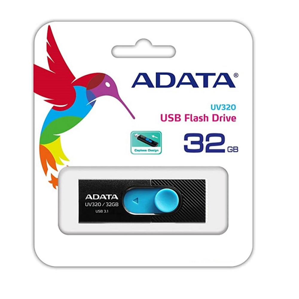 Flash A-DATA USB 3.0 AUV 320 32Gb Black/Blue Київ - фото 5