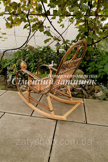 Кресло качалка светло коричневая Киев - изображение 3