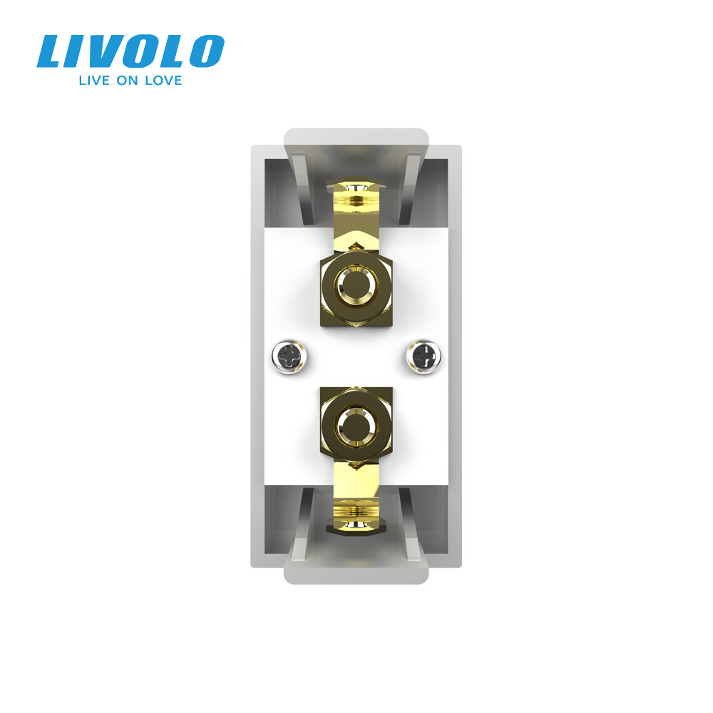 Аудіо розетка LIVOLO Banana Plug, біла, для колонок / підсилювача, модуль 0.5 поста (VL-FCSD-1WP) Коломыя - изображение 6