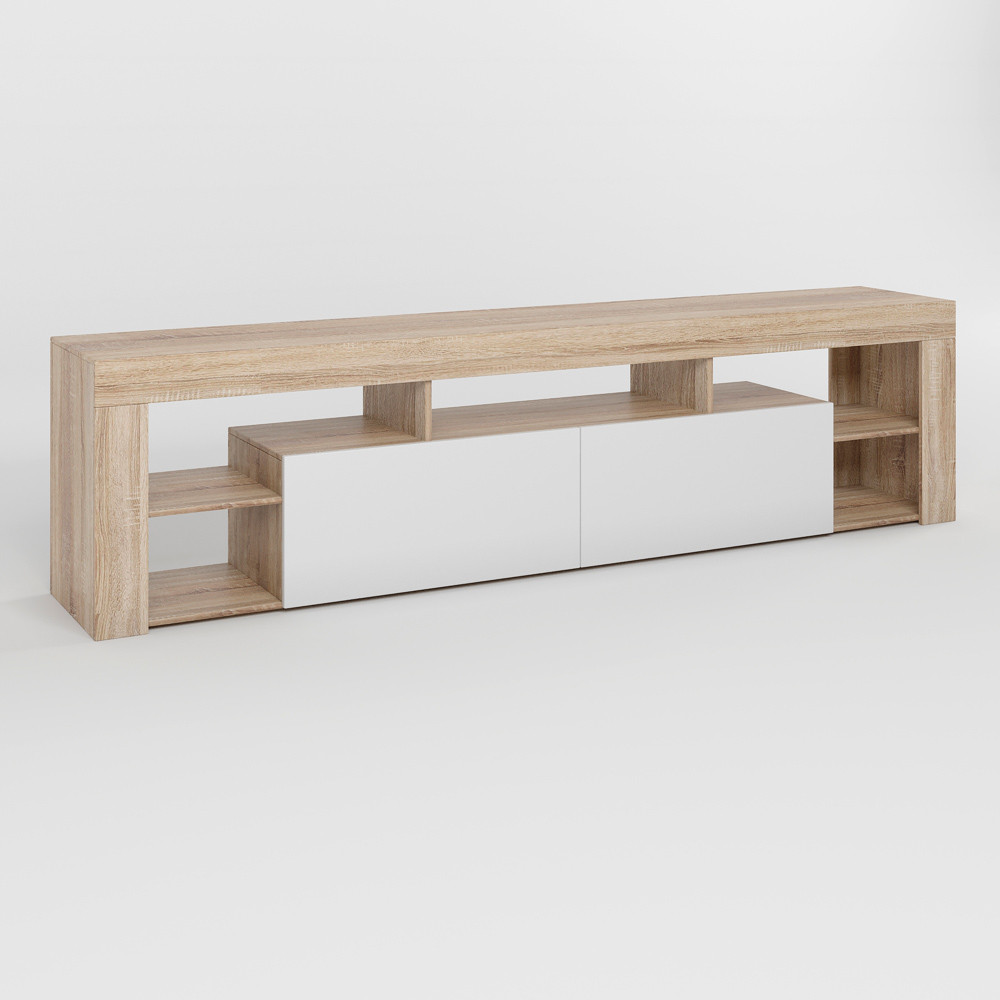 Тумба під телевізор із 5 полицями М-ЗОН Джеко 200 Сонома/Німфея Альба (MZN-031038) Львів - фото 2