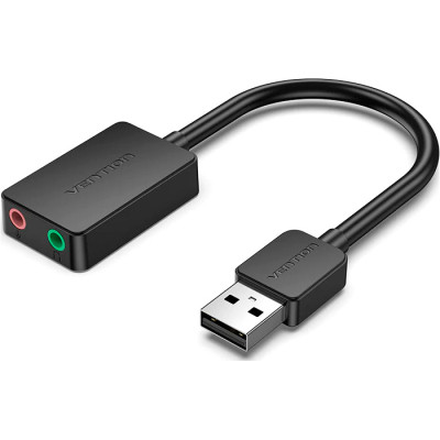 Звуковая плата Vention Audio USB 2х3,5 мм jack 0.15m (CDYB0) Винница - изображение 1