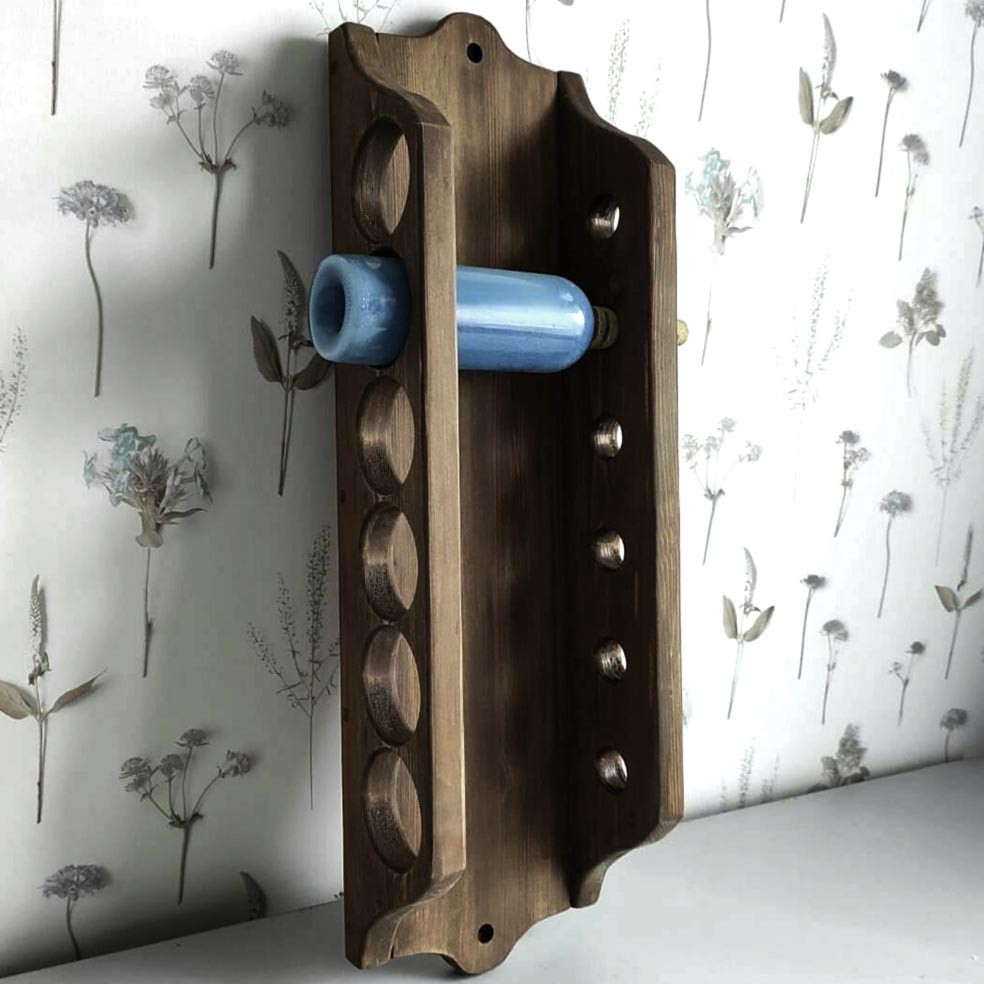 Настінна винна полиця "Отофу" сепія Миколаїв - фото 1