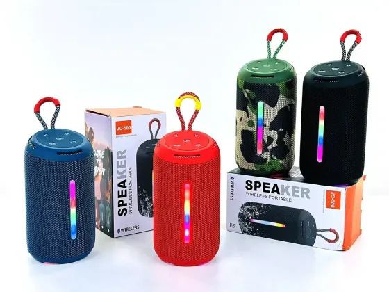 Портативна Bluetooth колонка JC-500 10W IP67 RGB з підсвіткою, PowerBank, TWS та ремінцем Одеса