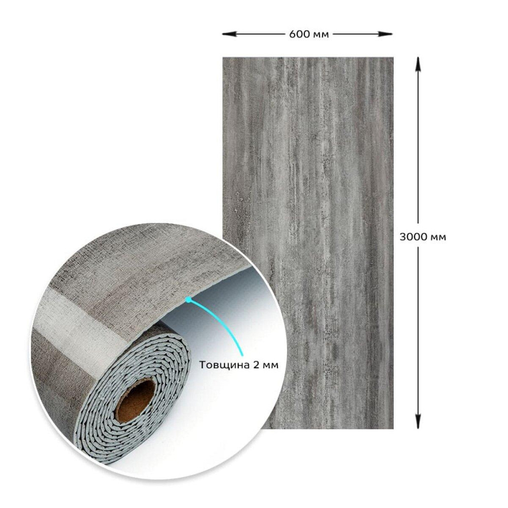 Самоклеюча вініловая плитка в рулоні 600х3000х2мм Глянсова SW-00002061 Київ - фото 3