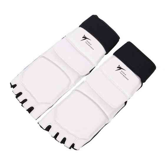 Защита стопы для тхэквондо WTF BO-2601-W размер S-XXL белый Защита для боевых искусств Киев