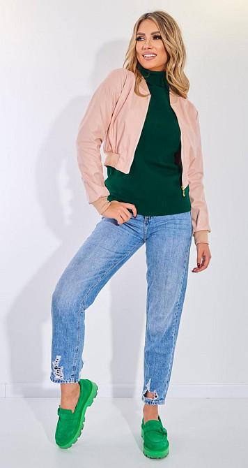 Джемпер свободный с высоким горлом (48-52) Киев - изображение 5