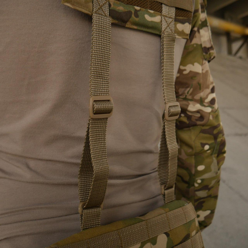 Разгрузочный пояс мультикам R-1 широкий тактический пояс с лямками военный рпс мультикам материал Cordura Львов - изображение 5