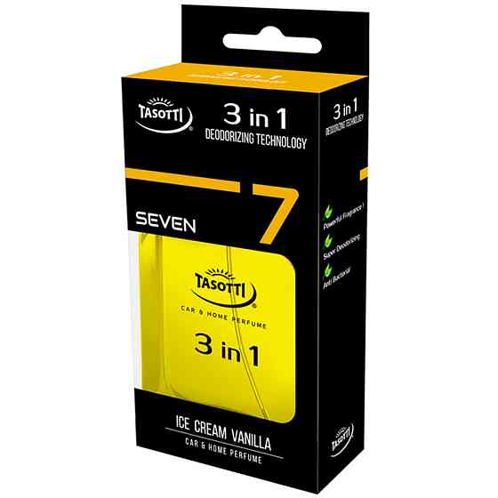 Ароматизатор для авто спрей "3 in 1" Ice Cream Vanilla (Ваніль) 50мл Tasotti Київ
