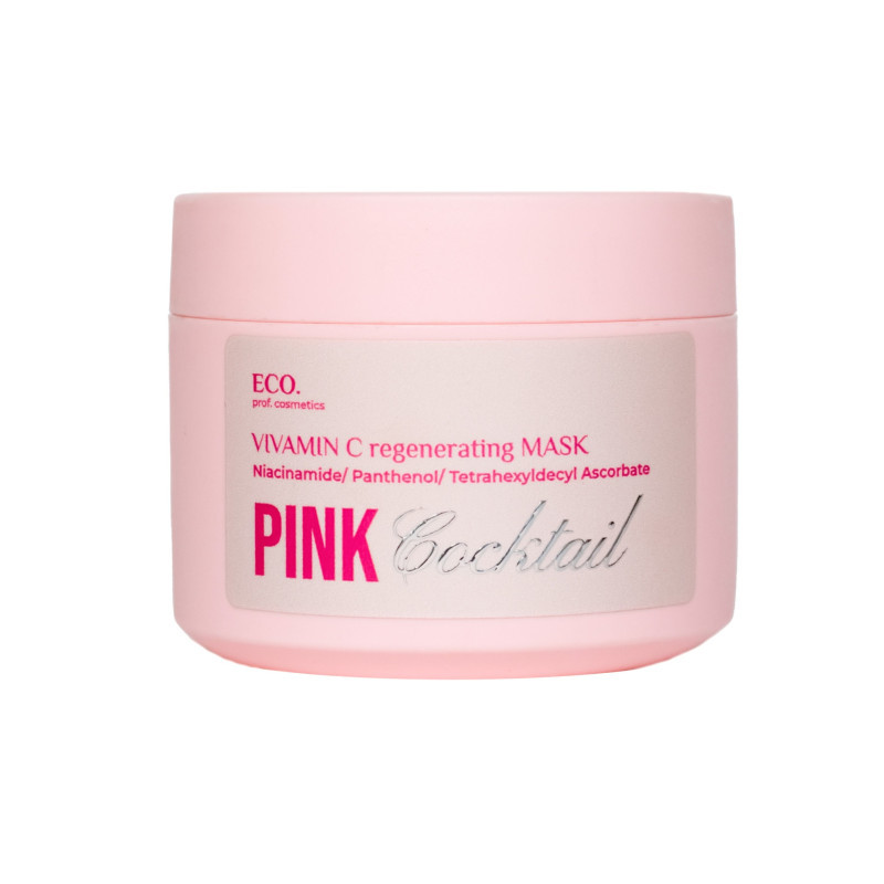 Маска-коктейль регенерація для обличчя Pink Cocktail vit C Regenerating Mask Eco.prof.cosmetics 35 мл Київ - фото 1
