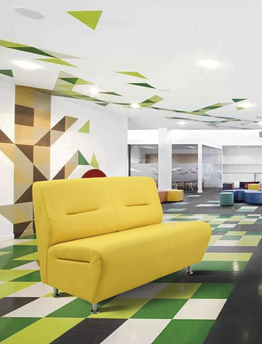 Диван Flay Smart двойка 630х1200х700 Желтый Киев - изображение 2