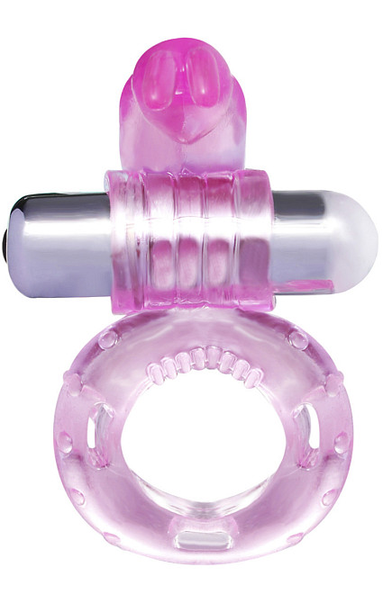 Эрекцонное кольцо Cuddle Vibro Pro 7режимов вибрации цвет розовый Sex Aura Киев - изображение 6