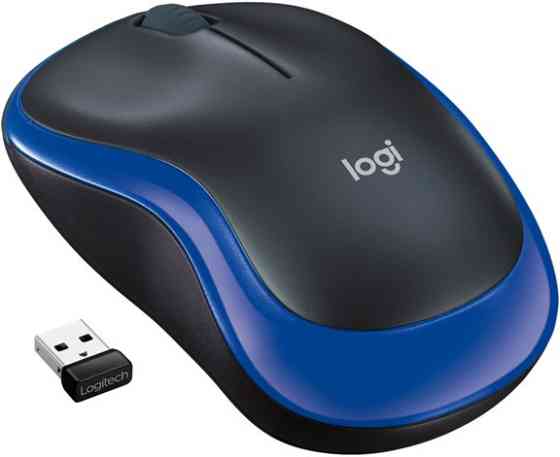 Миша Logitech Wireless Mouse M185 BLUE - EWR2 (910-002236) (6877534) Киев
