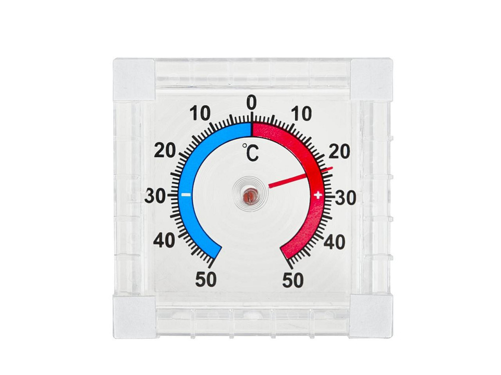 Термометр віконний "Keltin"  75x75 мм cамоклеючий Стрый - изображение 2